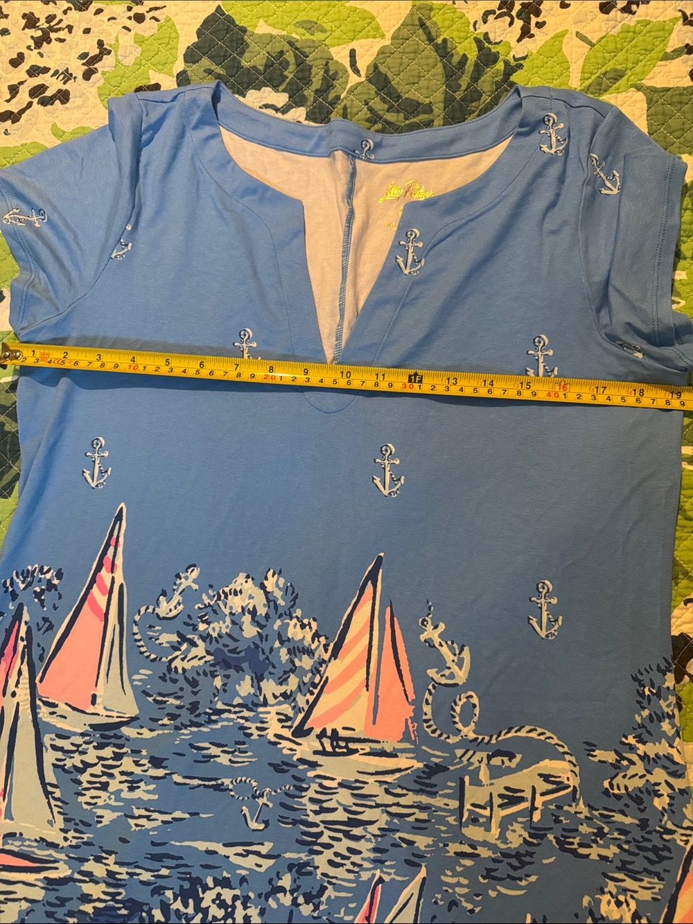 Lilly Pulitzer Light Blue Sailboat Print Dress - Picture 5 of 6